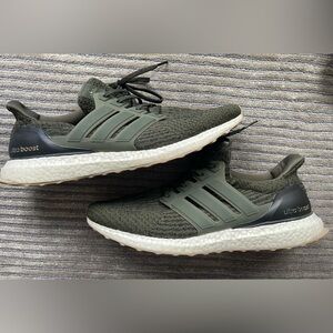 Adidas ULTRABOOST Ultra Boost 4.0 Olive Green Running Shoes Sneaker Mens size 12